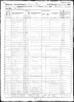 1860 U.S. census, Mount Morris, Livingston Co., New York, USA